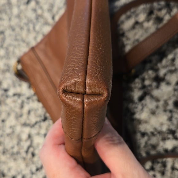 FOSSIL LEATHER PATCHWORK CROSSBODY BAG. - Picture 10 of 12